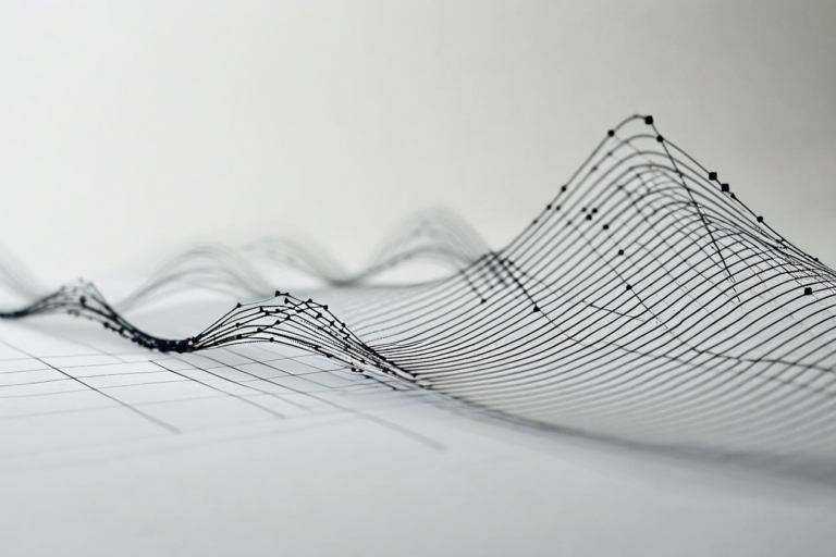 abstract sigmoid curve graph on white background, data visualisation, question d